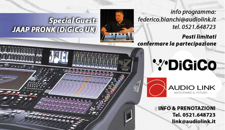la locandina dei Workshop Digico SD Series