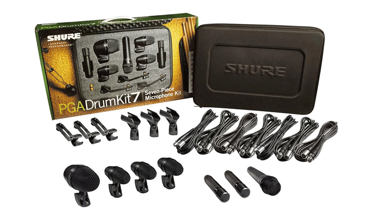 il kit Shure PGA DrumKit 7, un set completo di microfoni per batteria