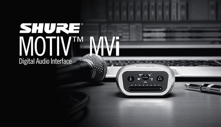 L’interfaccia audio digitale per la registrazione portatile Shure Motiv MVi